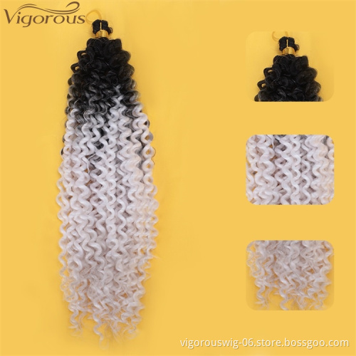 Vigorous 14 Inches Afro Kinky Curly Synthetic Crochet Braid Ombre Synthetic Marly Jerry curl Jamaican Bounce Crochet Hair